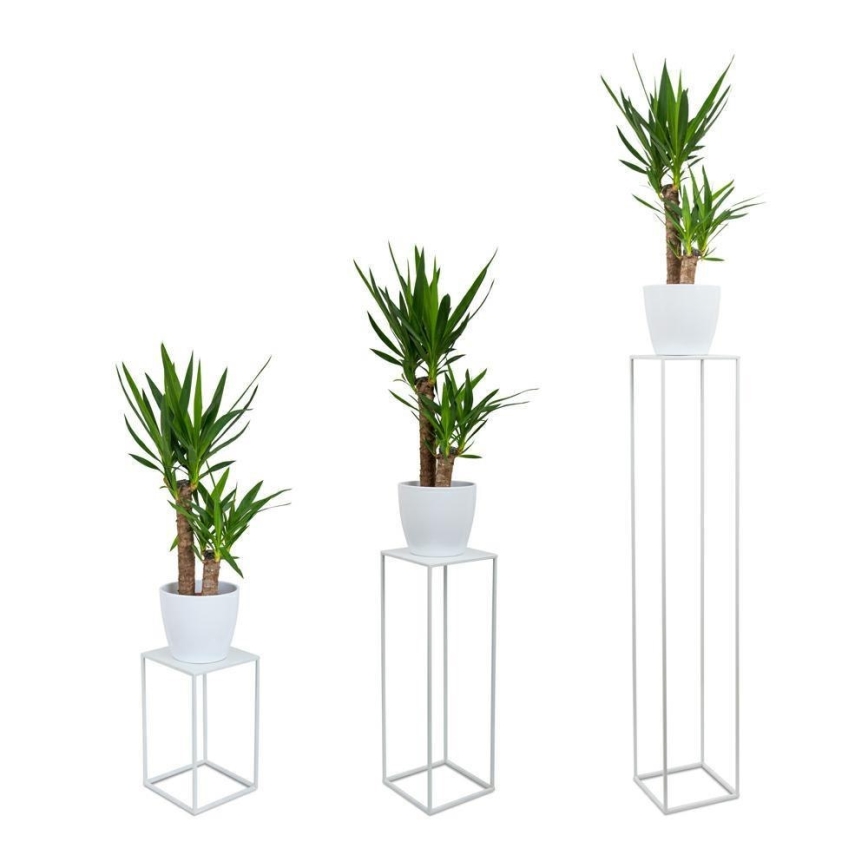 Virágállvány 70x24 cm fehér