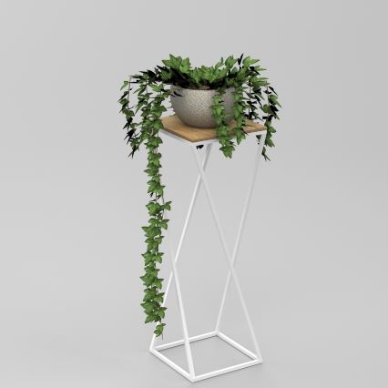 Virágállvány 70x24 cm fehér