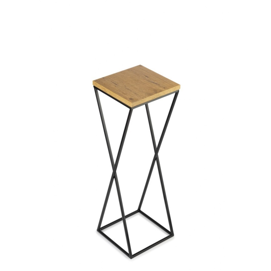 Virágállvány 70x24 cm fekete/barna