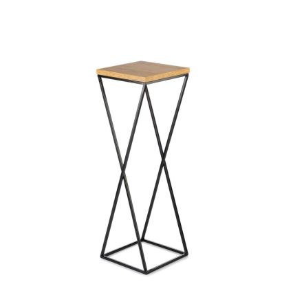 Virágállvány 70x24 cm fekete/barna