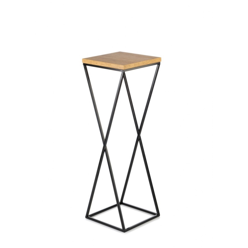 Virágállvány 70x24 cm fekete/barna