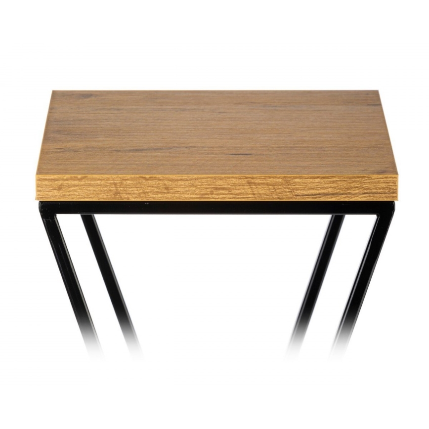 Virágállvány 70x24 cm fekete/barna