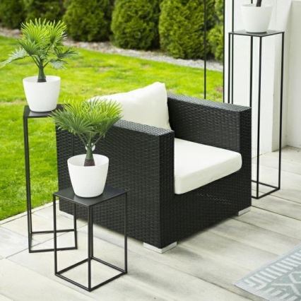 Virágállvány 70x24 cm fekete