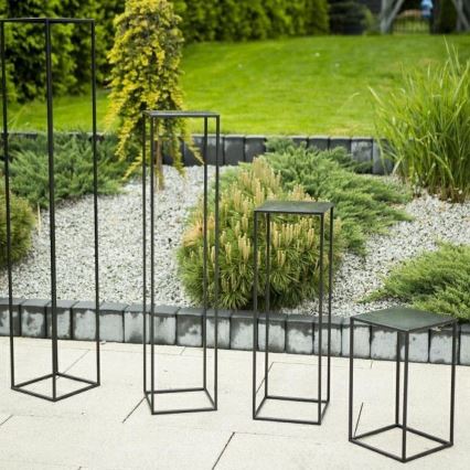 Virágállvány 70x24 cm fekete