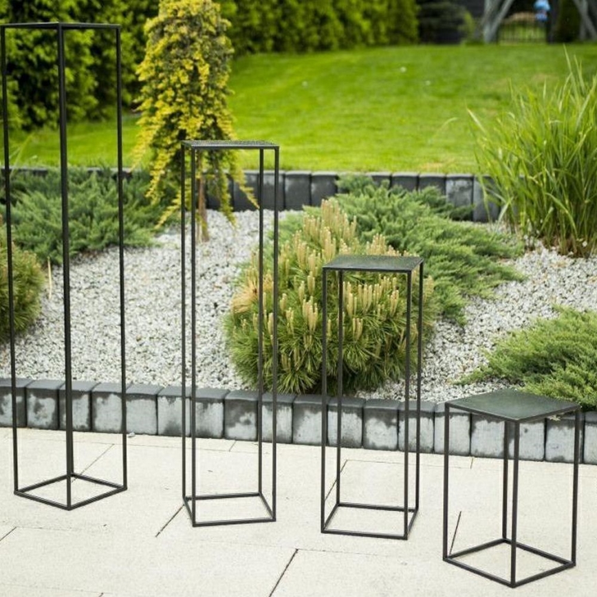 Virágállvány 70x24 cm fekete