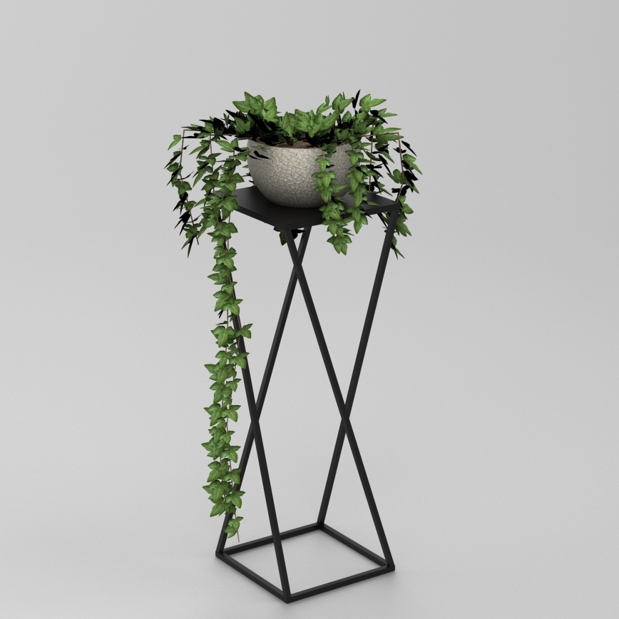 Virágállvány 70x24 cm fekete