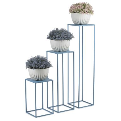 Virágállvány 70x24 cm kék