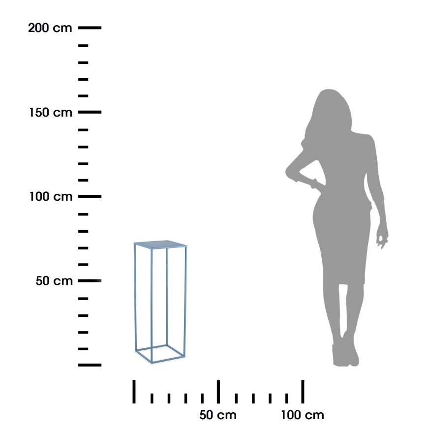 Virágállvány 70x24 cm kék