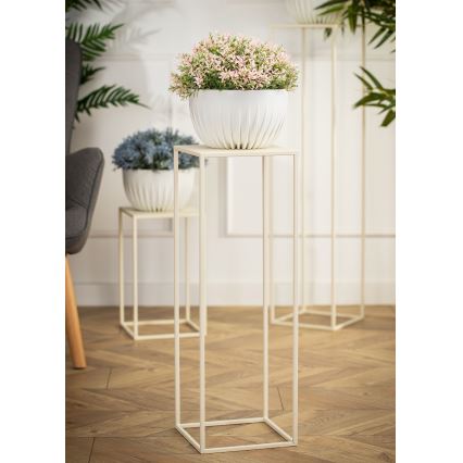 Virágállvány 70x24 cm krémes