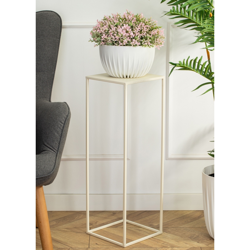 Virágállvány 70x24 cm krémes