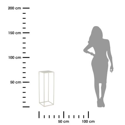 Virágállvány 70x24 cm krémes