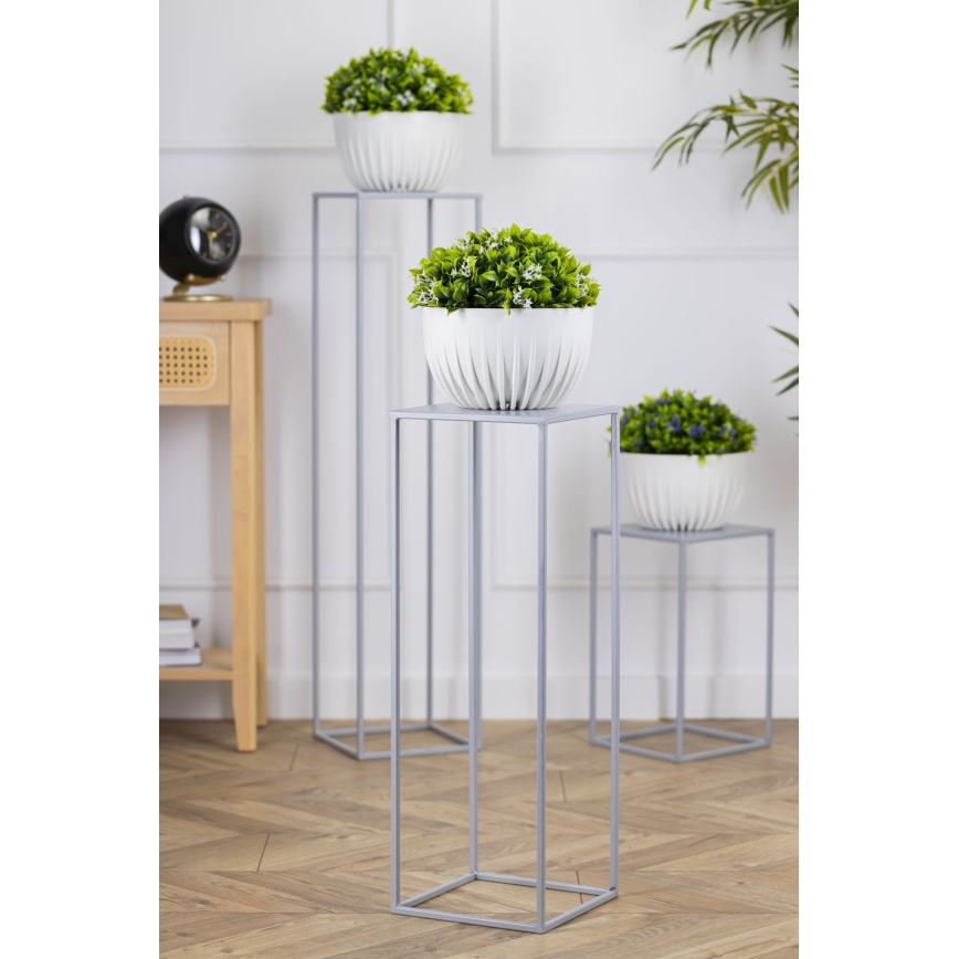 Virágállvány 70x24 cm szürke