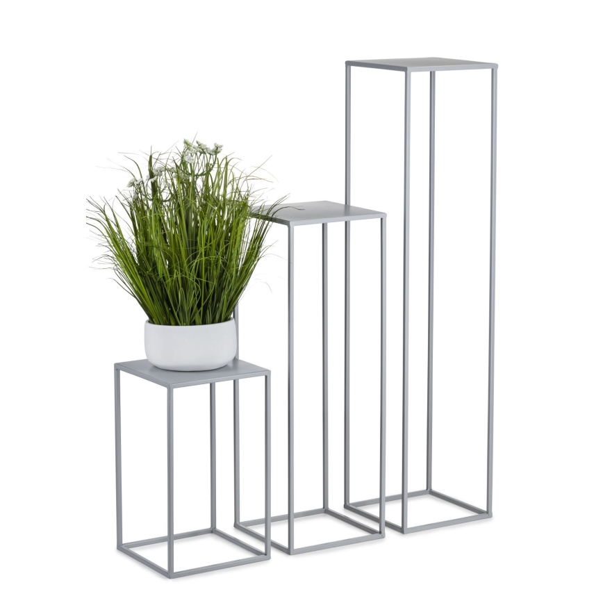 Virágállvány 70x24 cm szürke