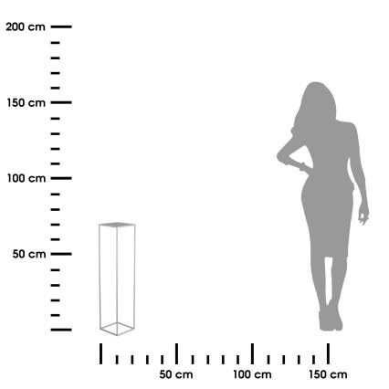 Virágállvány 70x24 cm szürke