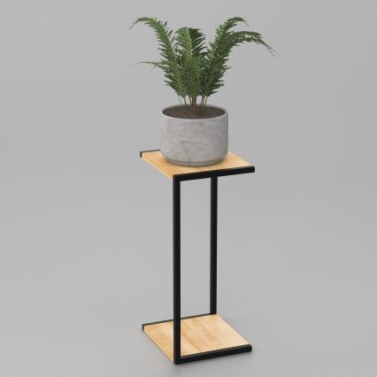 Virágállvány 70x30x34 cm fekete