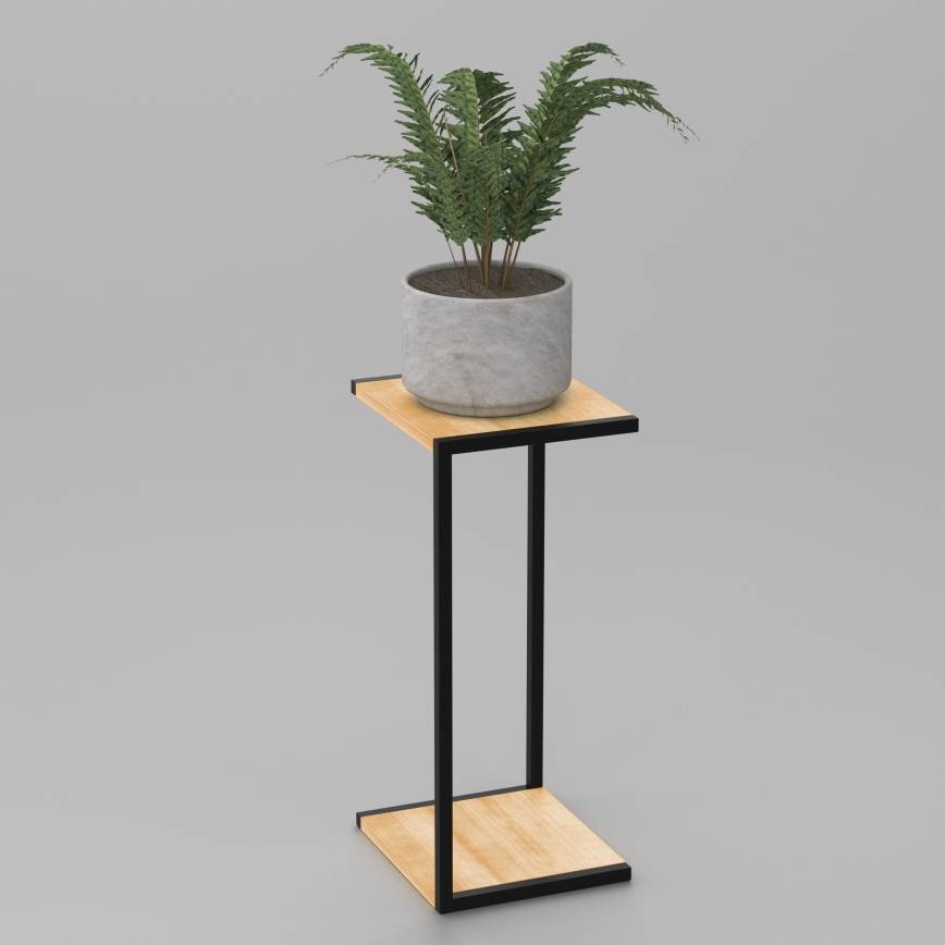 Virágállvány 70x30x34 cm fekete