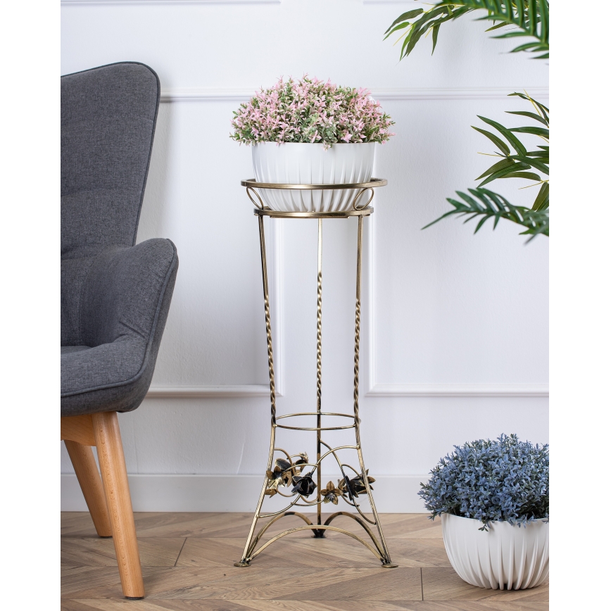 Virágállvány 72x28 cm arany