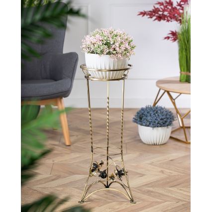 Virágállvány 72x28 cm arany