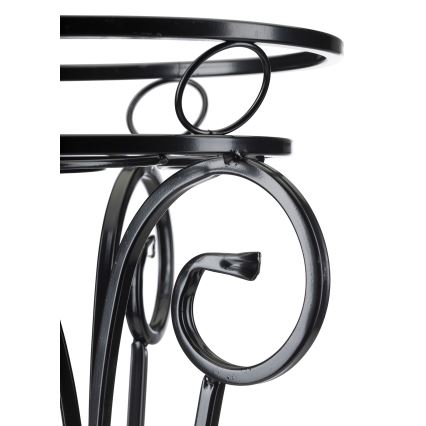 Virágállvány 74x34 cm fekete