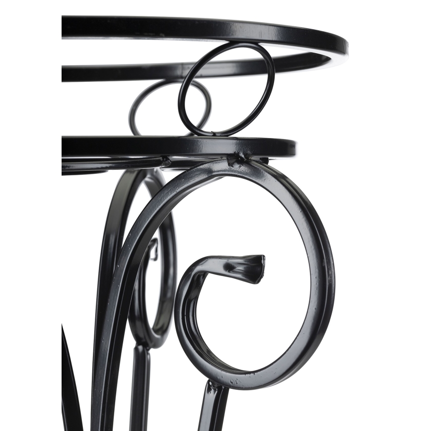 Virágállvány 74x34 cm fekete