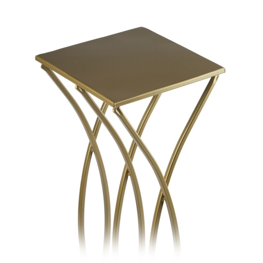 Virágállvány 75x23 cm arany színben