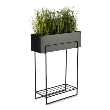 Virágállvány 82x60 cm fekete