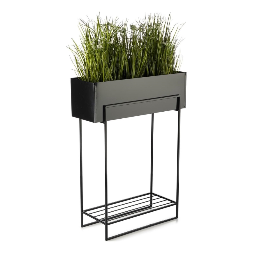 Virágállvány 82x60 cm fekete