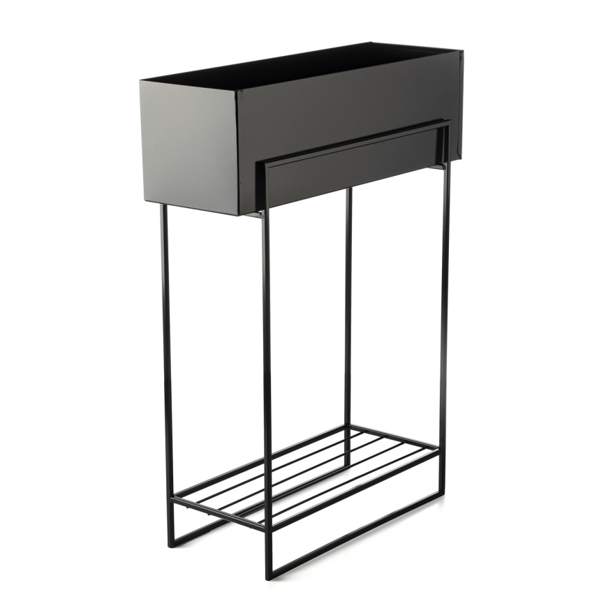 Virágállvány 82x60 cm fekete