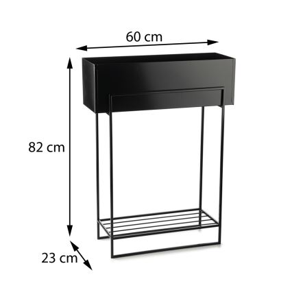 Virágállvány 82x60 cm fekete