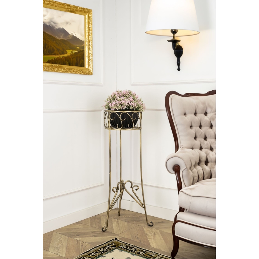 Virágállvány 88x28 cm arany