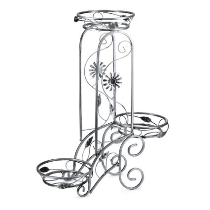 Virágállvány 88x65 cm ezüst