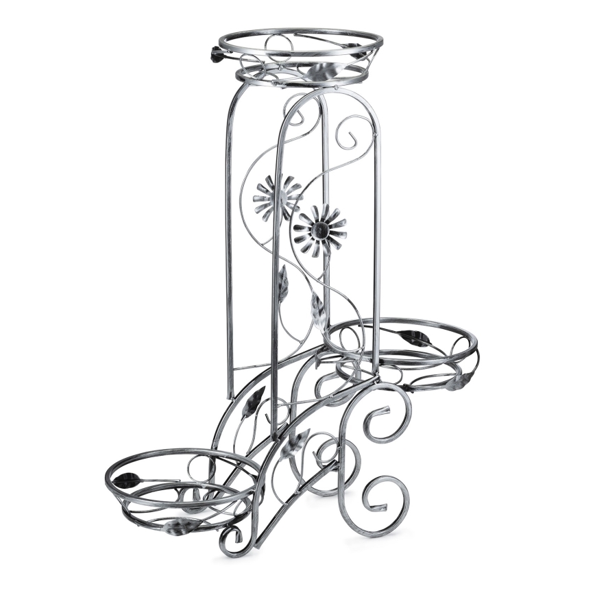Virágállvány 88x65 cm ezüst