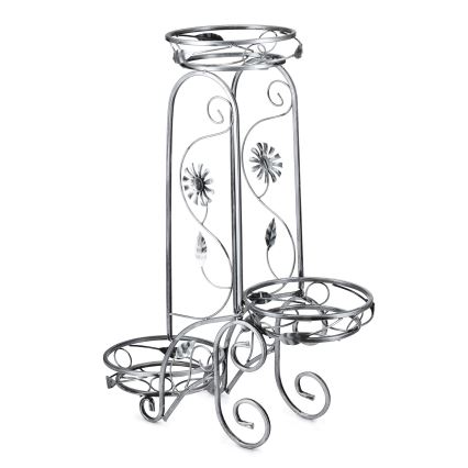 Virágállvány 88x65 cm ezüst