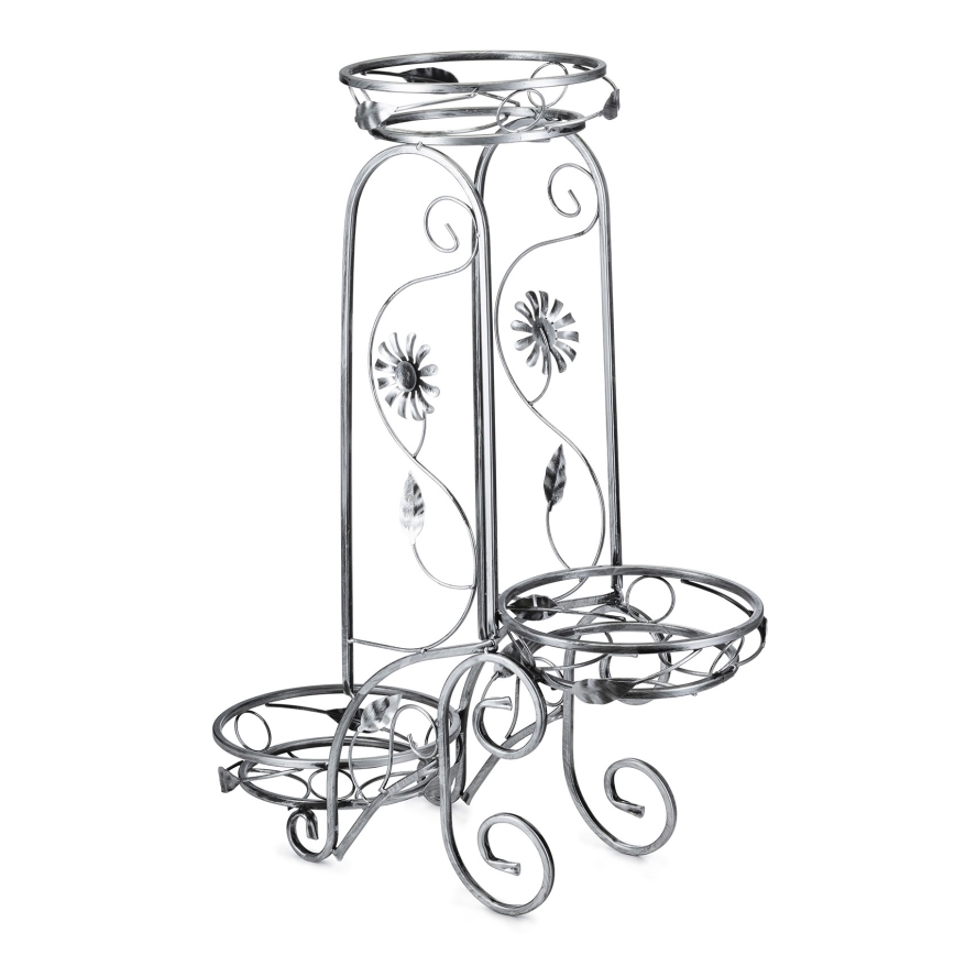 Virágállvány 88x65 cm ezüst