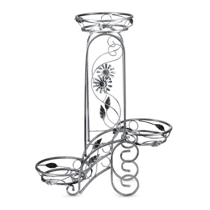 Virágállvány 88x65 cm ezüst