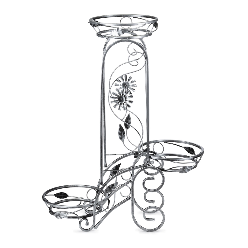 Virágállvány 88x65 cm ezüst