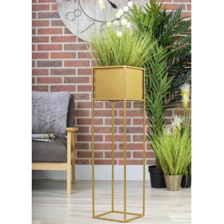 Virágállvány 90x24 cm arany színben