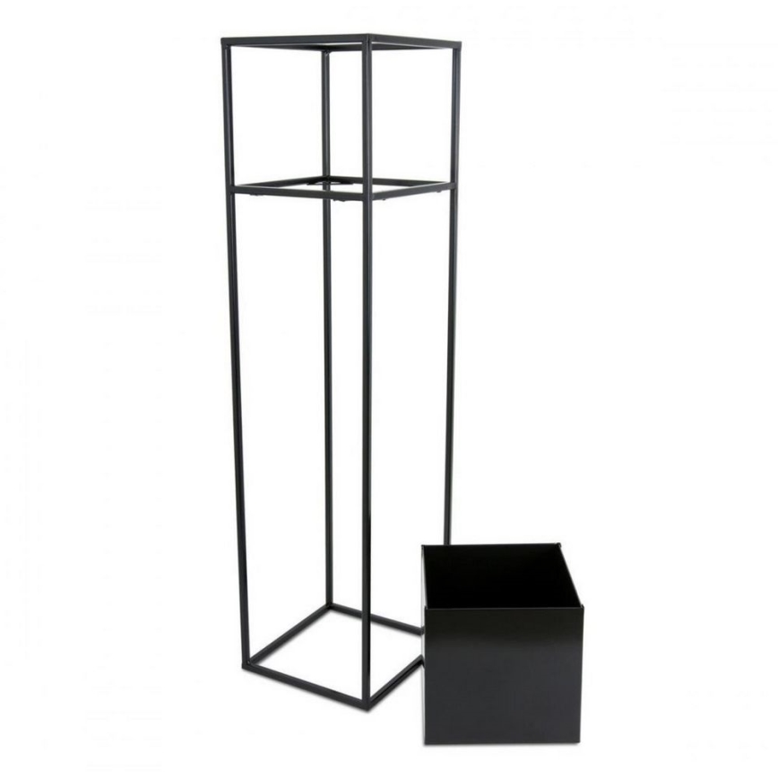 Virágállvány 90x24 cm fekete