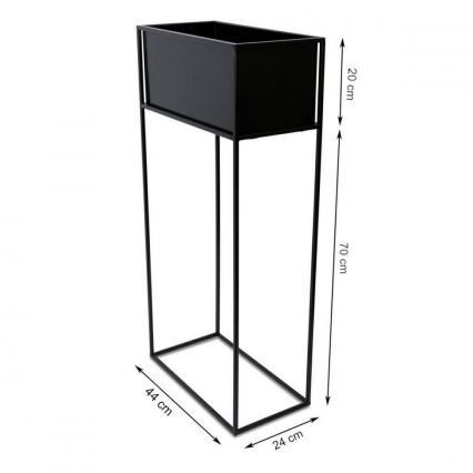 Virágállvány 90x44 cm fekete