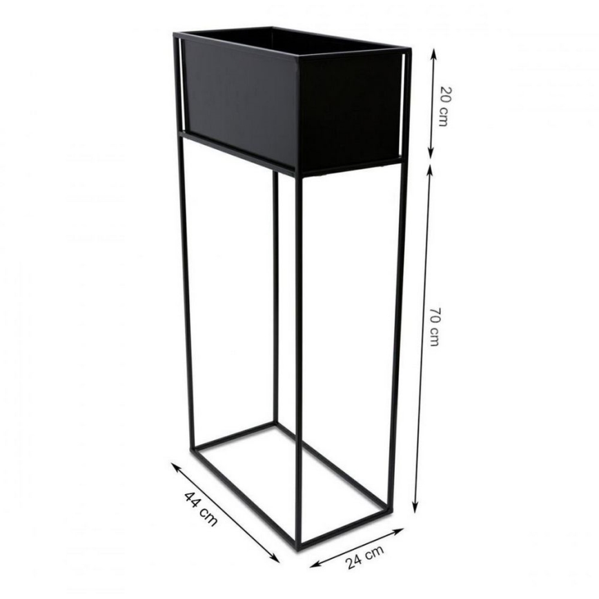Virágállvány 90x44 cm fekete