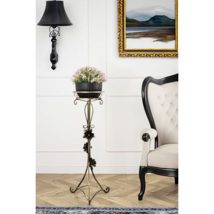 Virágállvány 95x38 cm arany