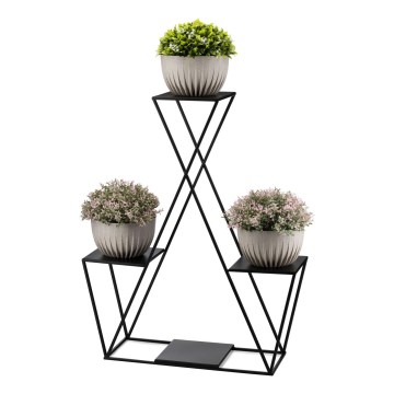 Virágállvány 95x78 cm fekete