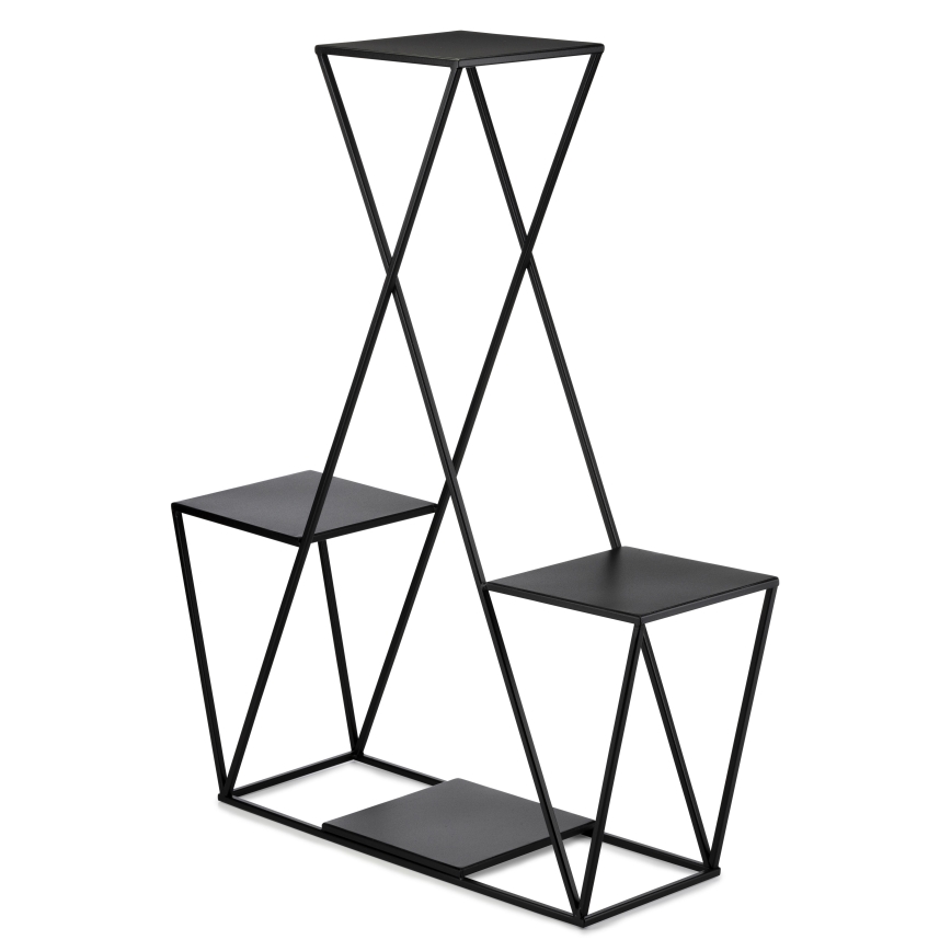 Virágállvány 95x78 cm fekete