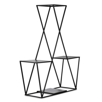 Virágállvány 95x78 cm fekete