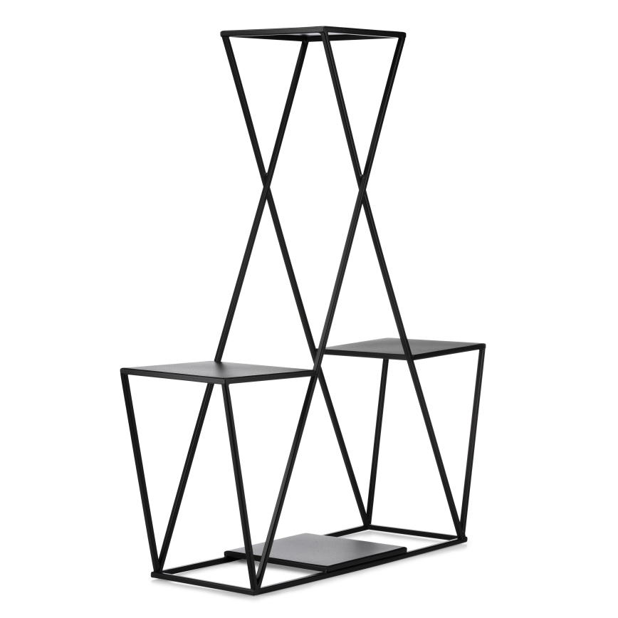 Virágállvány 95x78 cm fekete