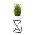 Virágtartó LOFT 40x24 cm fekete/fehér