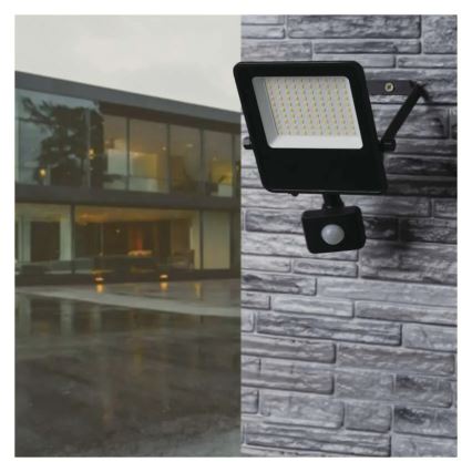LED reflektor VISIO LED/50W/230V 4000K IP65 s érzékelővel