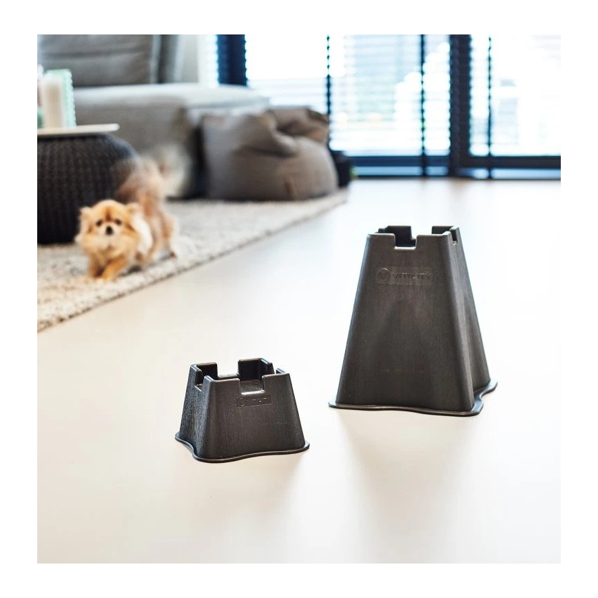 Vitility - 4 darabos, 7 cm-es ágyemelő, fekete