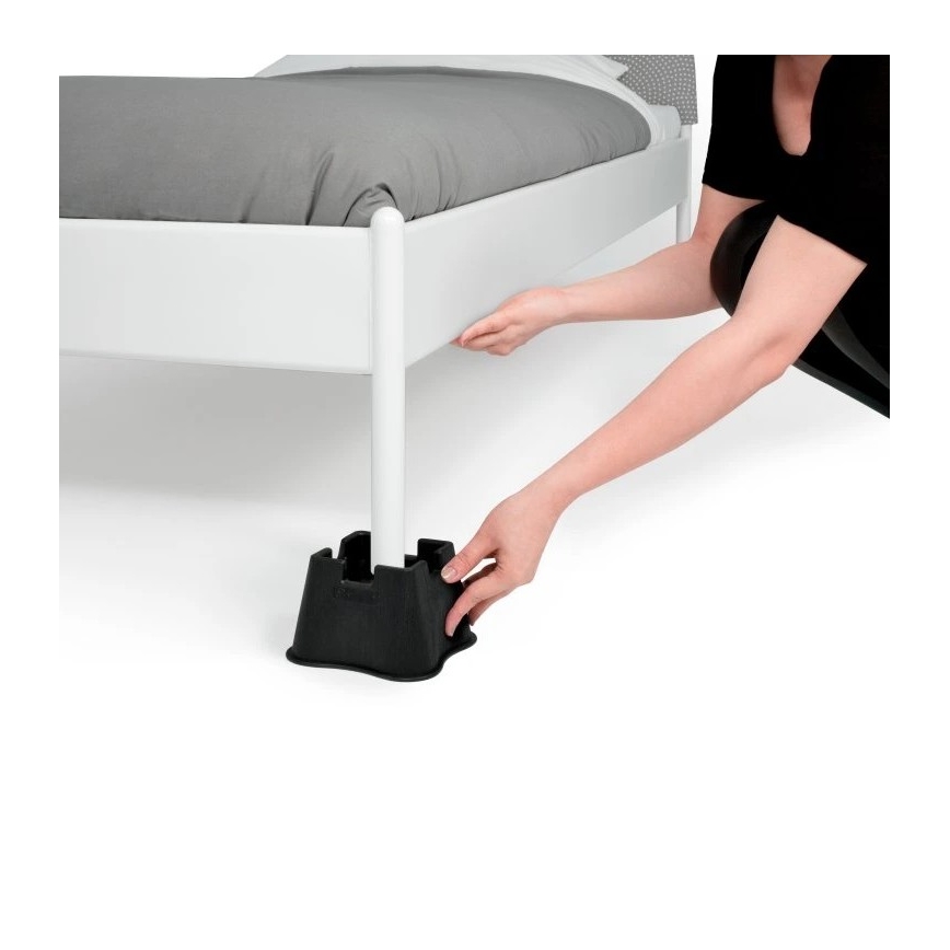 Vitility - 4 darabos, 7 cm-es ágyemelő, fekete