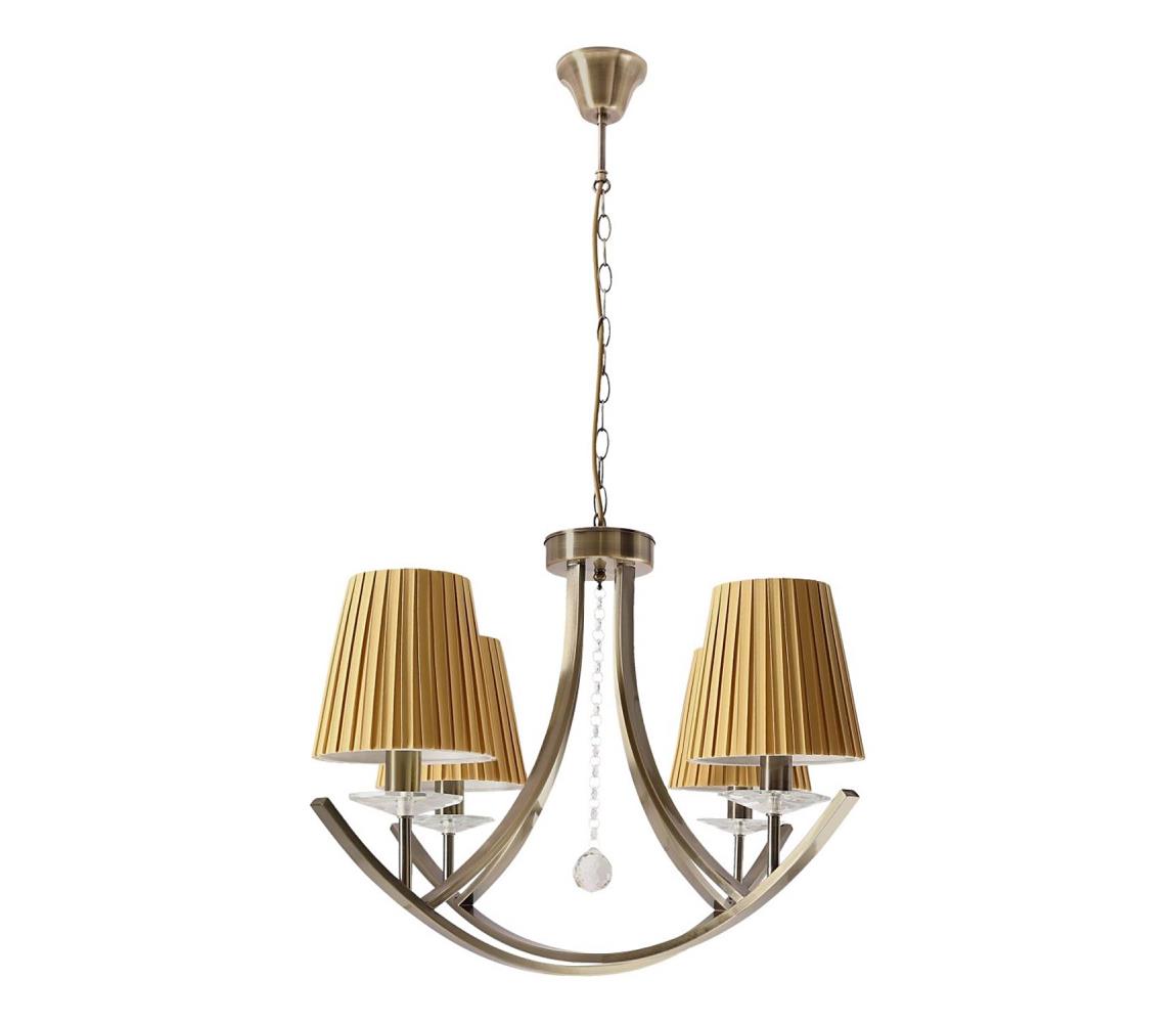 VITORIA láncos csillár 4xE14/40W/230V sárga/sárgaréz 34